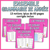 Ensemble de Grammaire 2e-French Grammar Bundle 2nd grade