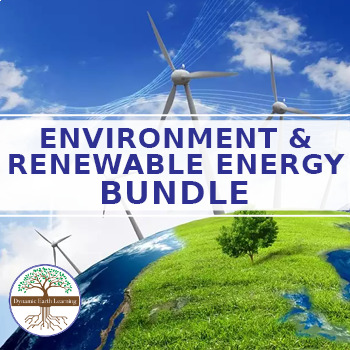 Preview of Science Resources BUNDLE: Environment & Renewable Energy, Distance Learning -Zip