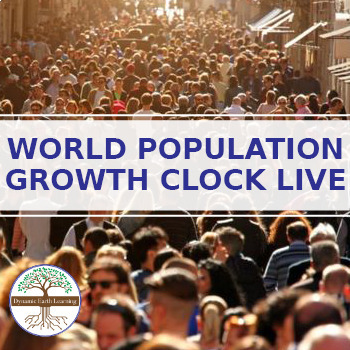 Preview of World Population Count - Population Growth Rates- Science Worksheet Print/Google
