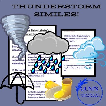 Preview of "Epic Thunderstorm Similes: Lightning's Dance, Rain's Torrent, Thunder's Roar"