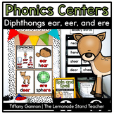 Diphthongs EAR EER and ERE Phonics Centers + Activities | 