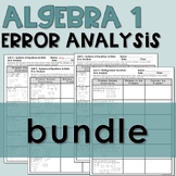 ~Error Analysis~ Algebra 1 Bundle