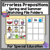  Errorless Prepositions Matching File Folders Spring and S