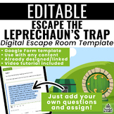 "Escape the Leprechaun's Trap" Digital Escape Room Templat