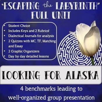 Preview of Looking for Alaska (John Green) Full Unit-"Escaping the Labyrinth"