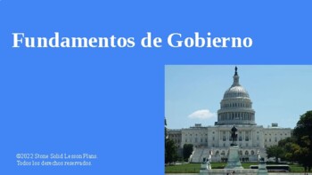 Preview of (Español) Civics: Foundations of Government PowerPoint!