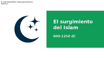 Preview of (Español) World History: The Rise of Islam (600-1250 AD) Google Slides
