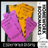 Esperanza Rising Interactive Bookmarks