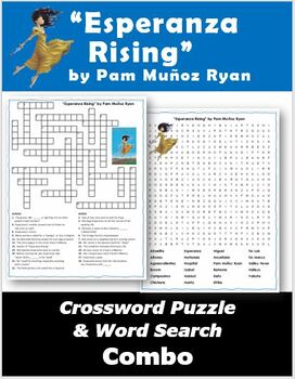 Preview of "Esperanza Rising" Crossword Puzzle & Word Search Combo