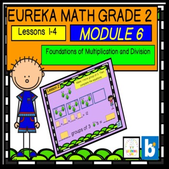Preview of Eureka Math Grade 2 Module 6 Lessons 1-4 Boom Cards