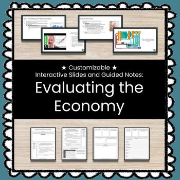 Preview of ★ Evaluating the Economy ★  Unit w/Slides, Guided Notes, & Quizzes