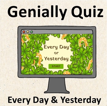 Preview of "Every Day" or "Yesterday". Present Simple vs Past Simple interactive quiz