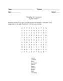 "Everyday Use" Short Story Vocabulary Word Search Words On