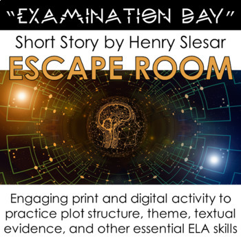 Preview of "Examination Day" Short Story Escape Room Activity: Practice Plot & Theme
