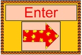 "Enter"  Posters for a classroom