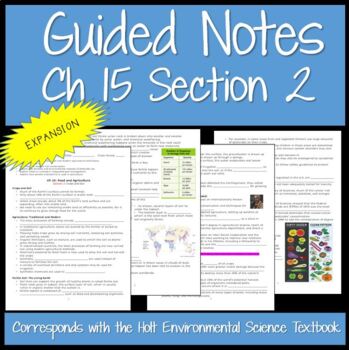 Preview of (Expansion) Holt Env Sci Ch 15 Section 2 Guided Notes