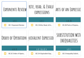 Preview of ✏️ Expressions & Equations Practice Slides