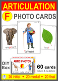 */F/ Articulation 60 Photo Flash Cards : Speech Therapy