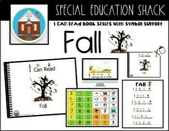 Preview of  FALL AAC Book with a 5 Day Lesson Plan 