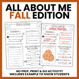 FALL THEMED All About Me in Spanish Class | Todo Sobre Mí 