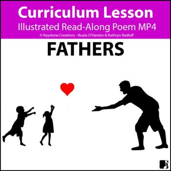 Preview of 'FATHERS' (Grades Pre-K - 6) ~ Read-Along Poem Video l Distance Learning