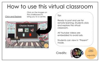 Preview of *FEBRUARY THEME* Virtual Classroom - Bitmoji