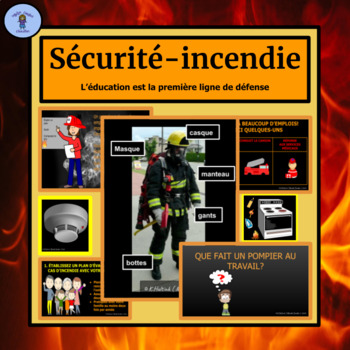 Preview of Fire Safety| French Edition| Community Understanding| Google Slide Activity