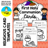 **FIRST HOLY COMMUNION - EUCHARIST CARD TEMPLATE**