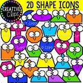 2D Shape Bud Icons  {Shape Clipart}