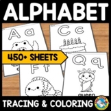 ALPHABET FINE MOTOR SKILLS TRACING COLORING PRE WRITING WO