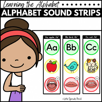 Preview of Alphabet Phonics Cards | Letter Sound Strips for PreK and Kindergarten