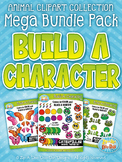 Animal Build-A-Character Clipart Mega Bundle {Zip-A-Dee-Do