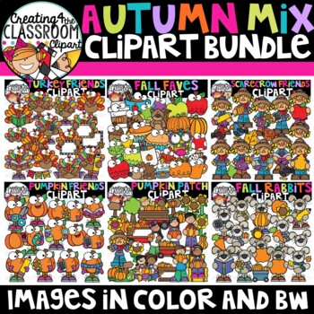 Preview of Autumn Mix Clipart Bundle {Fall Clipart}