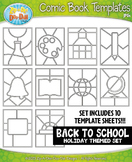 Back To School Comic Book Strip Templates {Zip-A-Dee-Doo-D