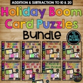 Boom Cards™ Holiday Secret Picture Puzzles BUNDLE Mystery 