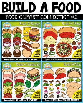 Preview of Build A Food Clipart Mega Bundle 1 {Zip-A-Dee-Doo-Dah Designs}