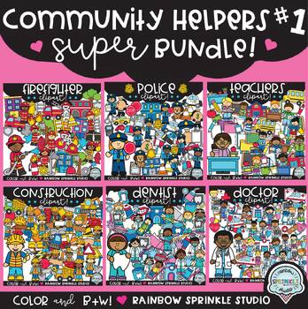 Preview of {FLASH DEAL} Community Helpers Clipart  #1 GROWING Bundle!