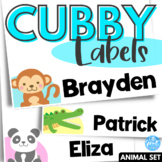 Cubby Name Tags, Name Plates for Cubbies, Animal Set of Cu