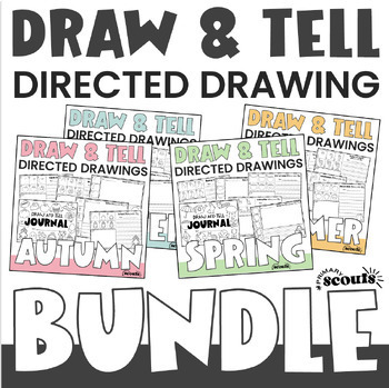 Preview of Directed Drawings Complete Bundle | Directed Drawings Kindergarten