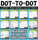 Dot-to-Dot / Connect the Dots Clipart Mega Bundle 2