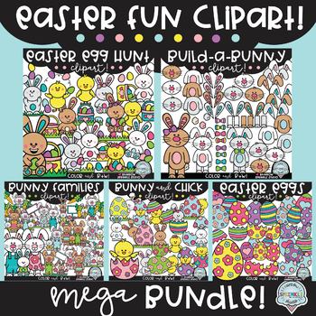 Preview of Easter Fun Clipart MEGA Bundle!