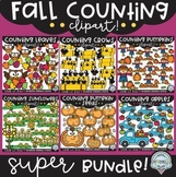 Fall Counting Clipart SUPER Bundle!