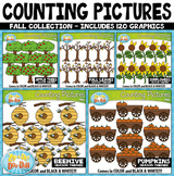 Fall Math Counting Pictures Clipart Mega Bundle