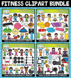 Fitness Clipart Mega Bundle ($20.00 Value)
