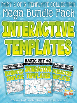 Preview of Flippable Interactive Templates Mega Bundle Part 2 {Zip-A-Dee-Doo-Dah Designs}