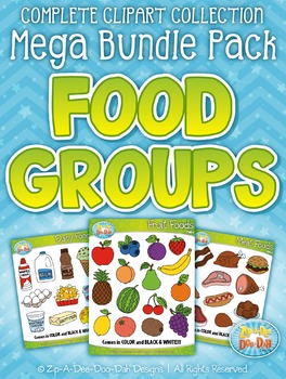 Preview of Food Groups Clipart Mega Bundle {Zip-A-Dee-Doo-Dah Designs}