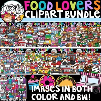 Preview of Food Lovers Clipart Bundle {Food Clipart}