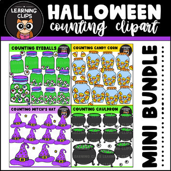 Preview of Halloween Counting Clipart Bundle {Halloween Clipart} #2