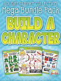 Holiday Build-A-Character Clipart Mega Bundle {Zip-A-Dee-D
