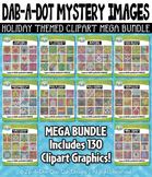 Holiday Dab-A-Dot Mystery Images Clipart Mega Bundle {Zip-